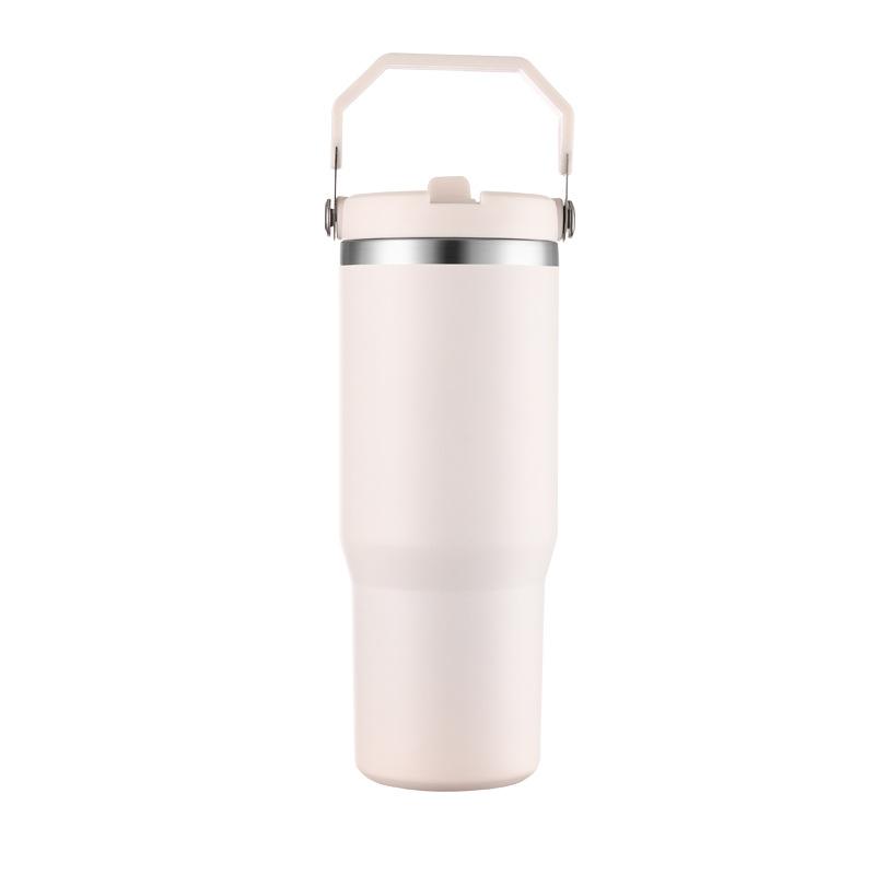 2026 Portable Cup Stainless Steel Car Cup Double Layer Vacuum Thermos Cup Cold Ice Ba Water Cup