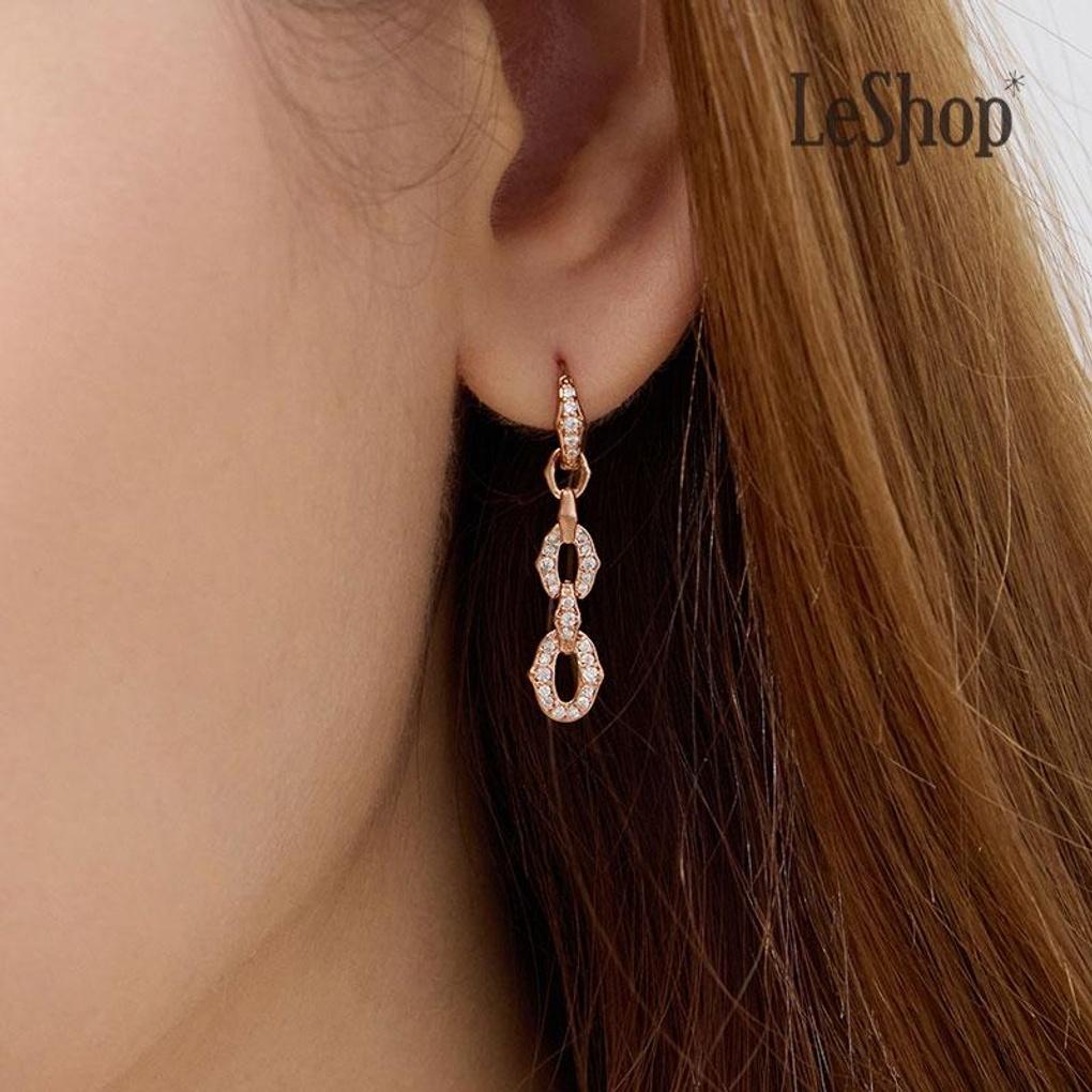 

[LsSHOP] 14K Ella Link Earrings (Gold Plated)_LJ5212BRE