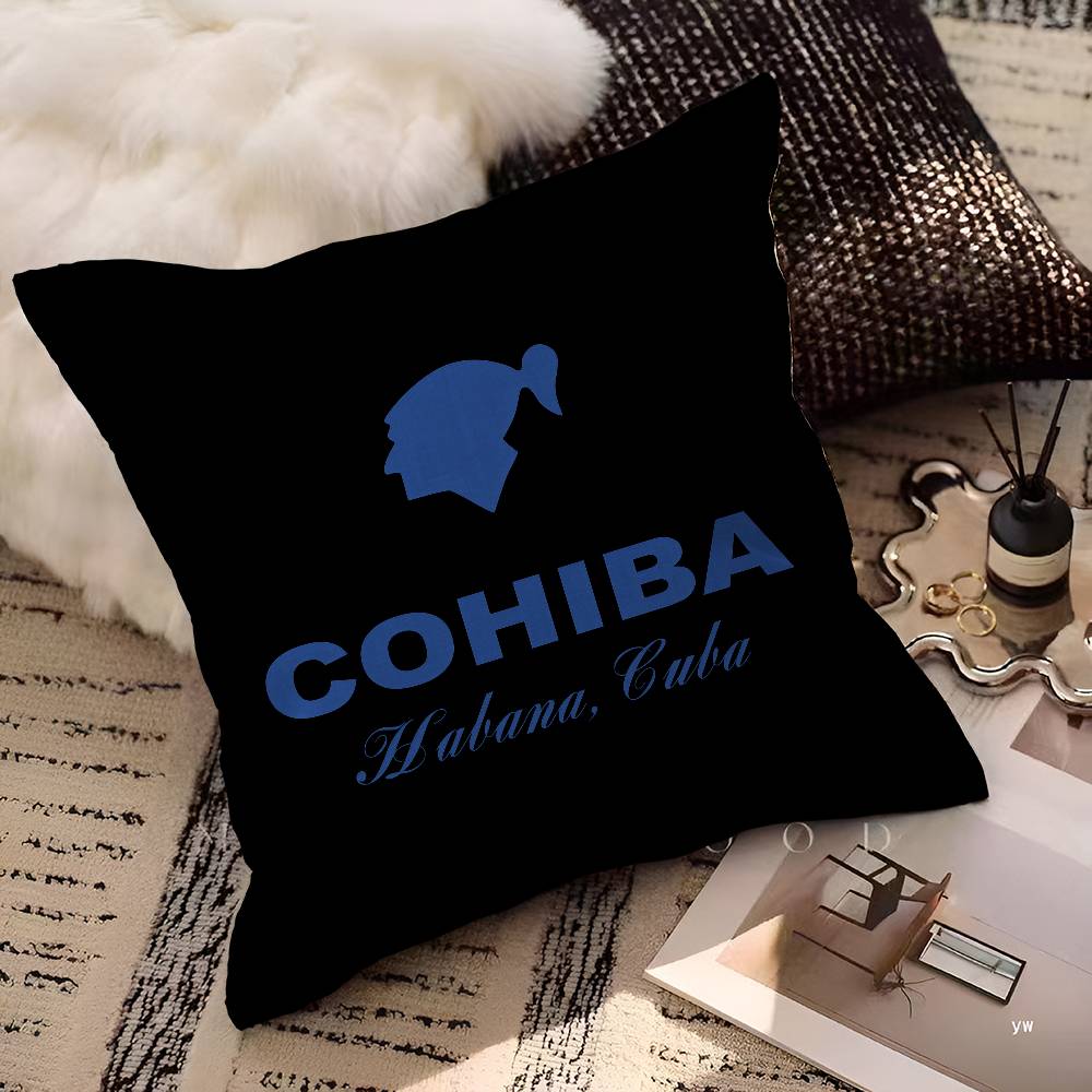 C-Cohibas Cigarette Cushion Cover Pillow Cover Decor Pillowcase Printed Cushion Case for Couch