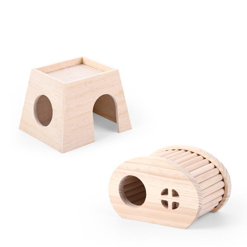 Haustier-Holzhaus, Versteck, Mehrzweck-Unterschlupf, Landschaftsbau-Zubehör für Hühner, Hamster, Chinchillas