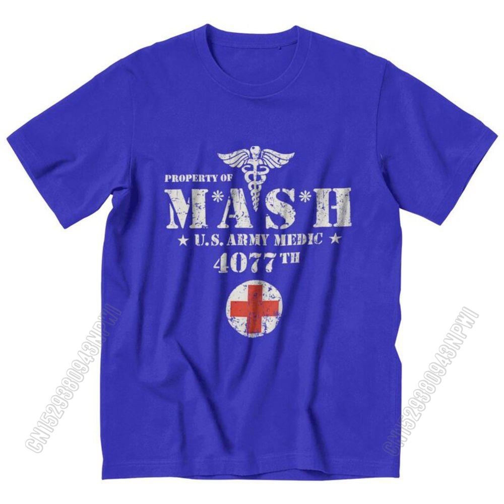 Cotton Vintage Mash Tv Show Men T Shirt 100% Cotton Tee Tshirts Summer T-Shirt Gift Women Unisex Clothes Novelty Design