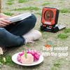 Folding Design Camping Fan Green/Orange Solar Electric Fan LED Camping Light  Car Camping