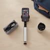 Portable Foldable Phone Stand for Desk and Travel Aluminum Alloy Space Silver