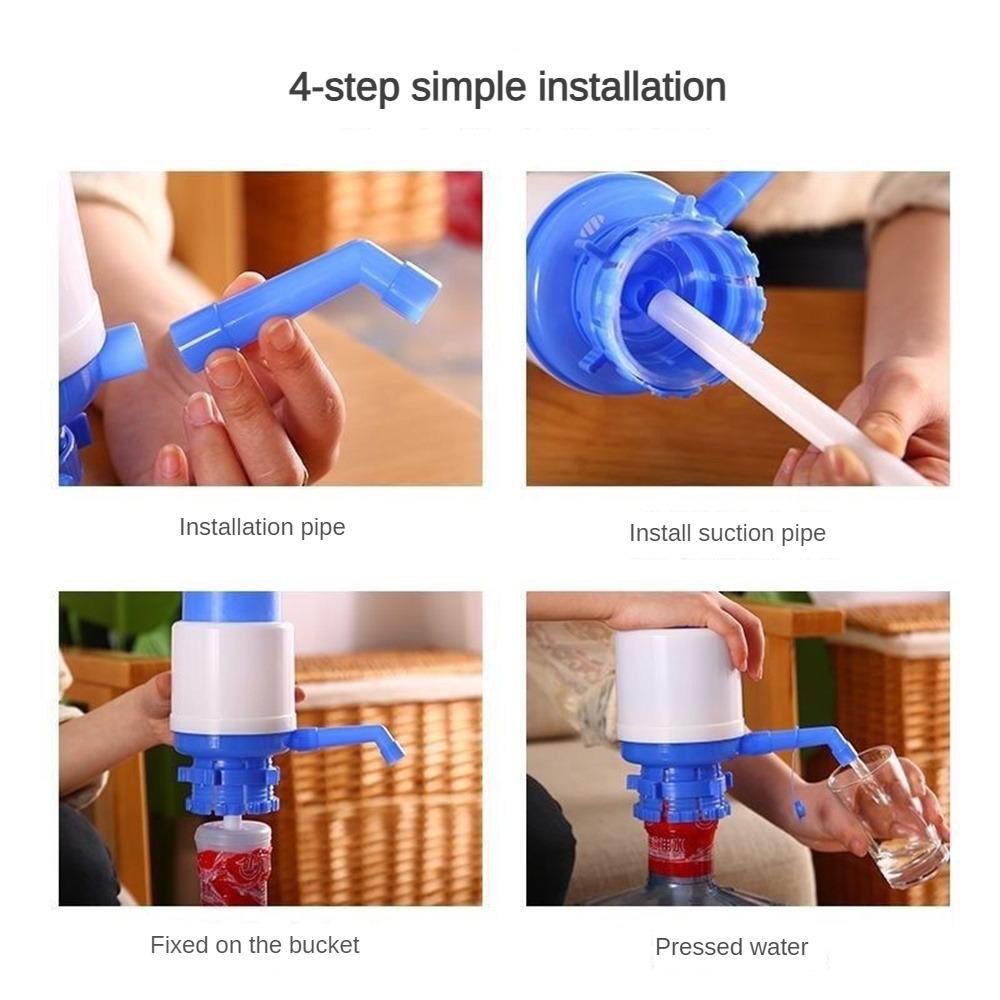 Clean and Sanitary Portable Bottled Drinking Water Hand Press Removable Tube Innovative Vacuum Action Manual Pump Dispenser