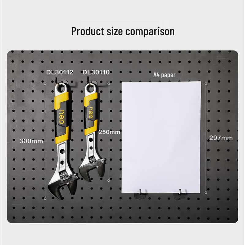 Deli Rubber Handle Adjustable Wrench
