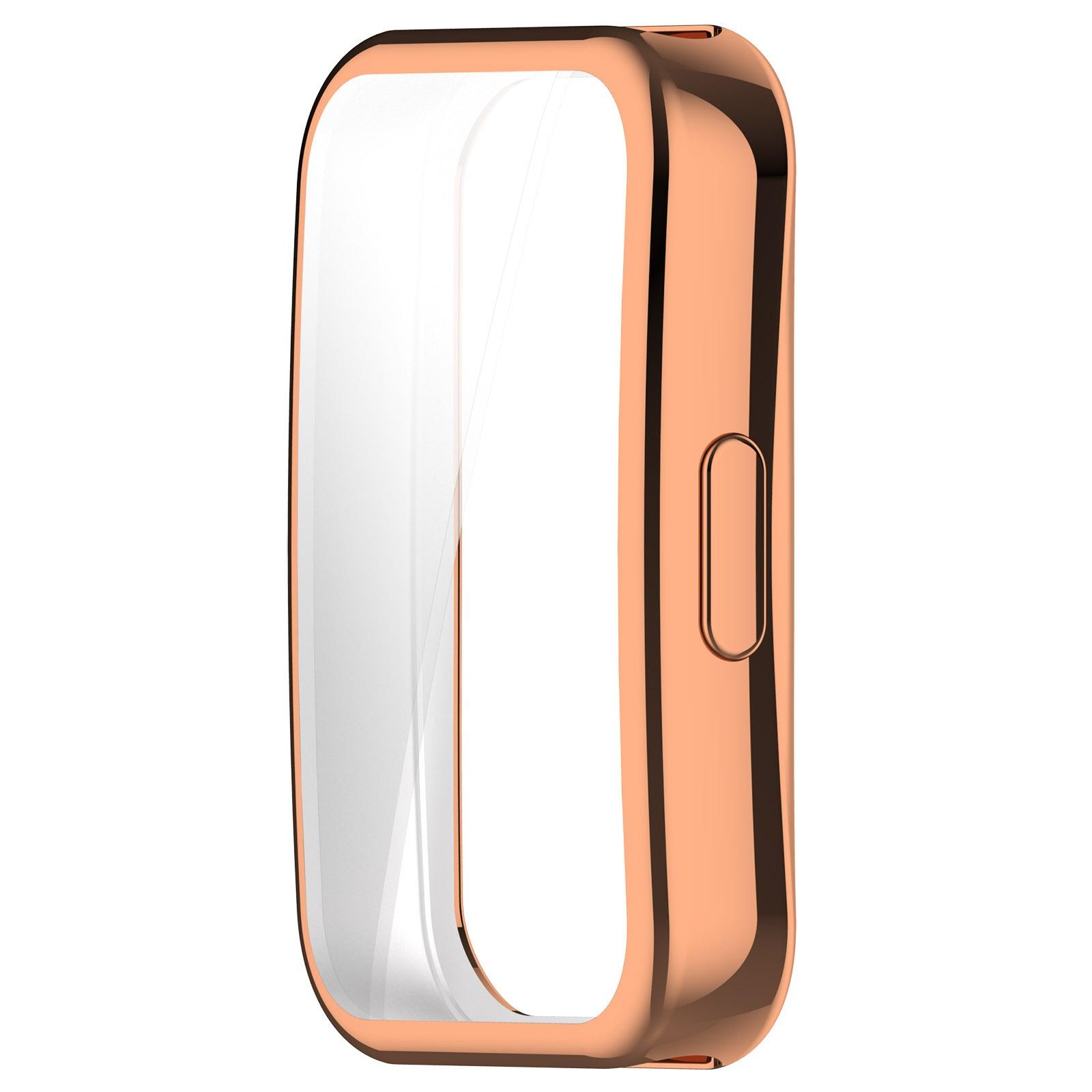 

Plating TPU Case For Huawei band 10 9 8 NFC case Soft protector For Huawei band10 strap cover Bracelet accessories Huawei band 8 NFC рожевий колір золота