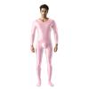 Body Sexy Uomo Colore Caramella Lucido Oleoso Modellante Macchia Liscio Trasparente Collant Elastico Leotard Fitness Abbigliamento da Cameriera