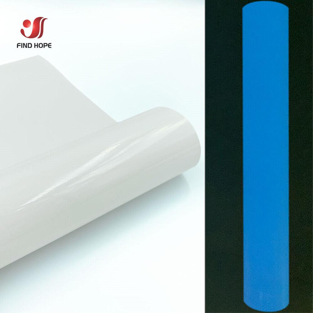

7.8in x 19in Luminous Heat Transfer Vinyl Film Iron on T-shirts Glow in the Dark HTV Printing Clothes Textiles Decor For cut 7.8 x 19in(20x50cm)
