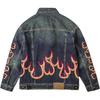 SS24 Casual Comfortable Polo Collar Long Sleeve Denim Jacket Men jackets Medium-Blue LMT006982203414-A05300