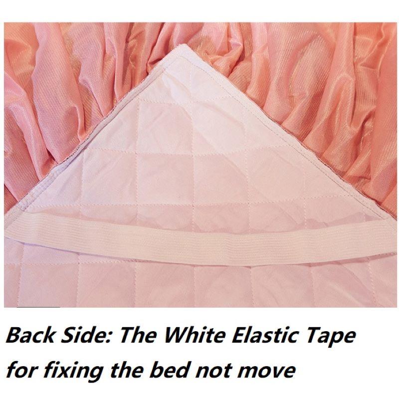Winter High-grade Thicken Velvet Quilted Bed Skirt Embossing Bedspread King Size Soft Plush Bed Cover Not Including Pillowcase