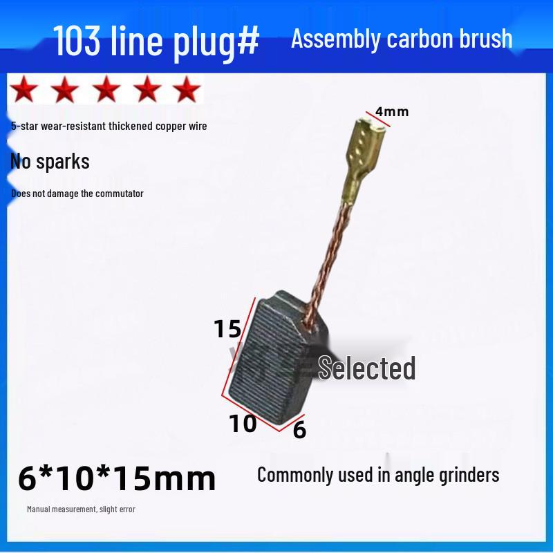 Durable Carbon Brush Set for Grinders, Drill, Hammer, Polisher, Cutter, and Picker Tools