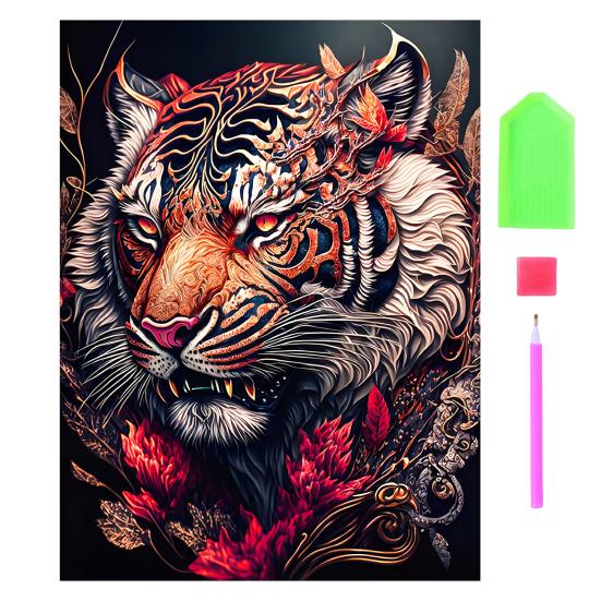 

1 комплект DIY комплект алмазной живописи изысканный животный цветочный узор горный хрусталь картина для украшения дома коричневый