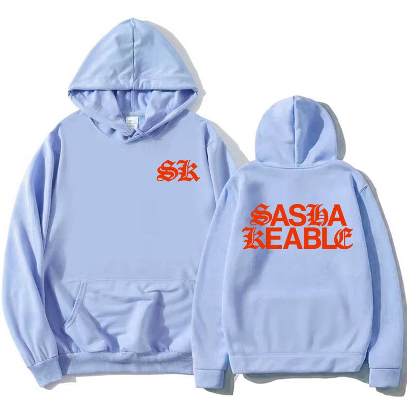 Sasha Keable Singer Printing Hoodies Long Sleeve Fashion Hooded Sweatshirts Graphic Clothing Women Men Autumn Sudaderas Unisex