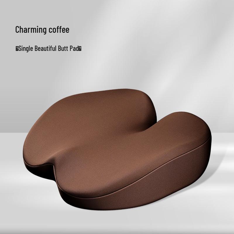 Universal Memory Foam Seat Cushion for All Seasons - Ergonomic Height-Enhancing and Hip-Support Design
