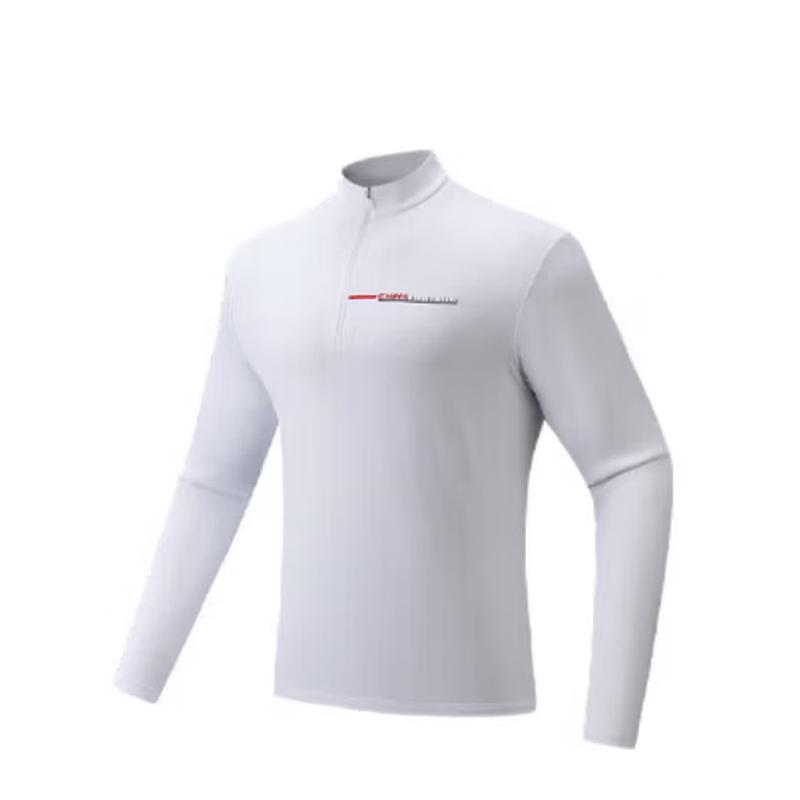 Anta CHN Series Men's National Team Air Muffin Half-Zip Fleece Long Sleeve T-Shirt
