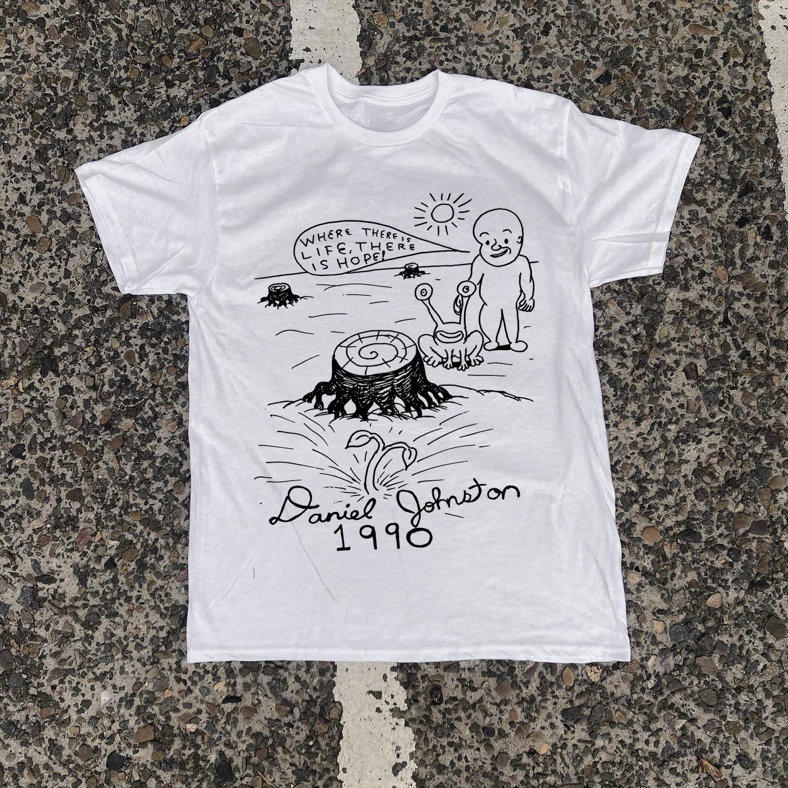 Daniel Johnston  There Is Hope  Rare T-Shirt White S XL