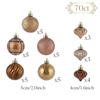 Valery Madelyn Christmas Gold and Nordic 5cm Set of Christmas Tree Stylish and and Copper Ornaments, Copper, Style, Luxurious, Balls, 35, Decorations,
