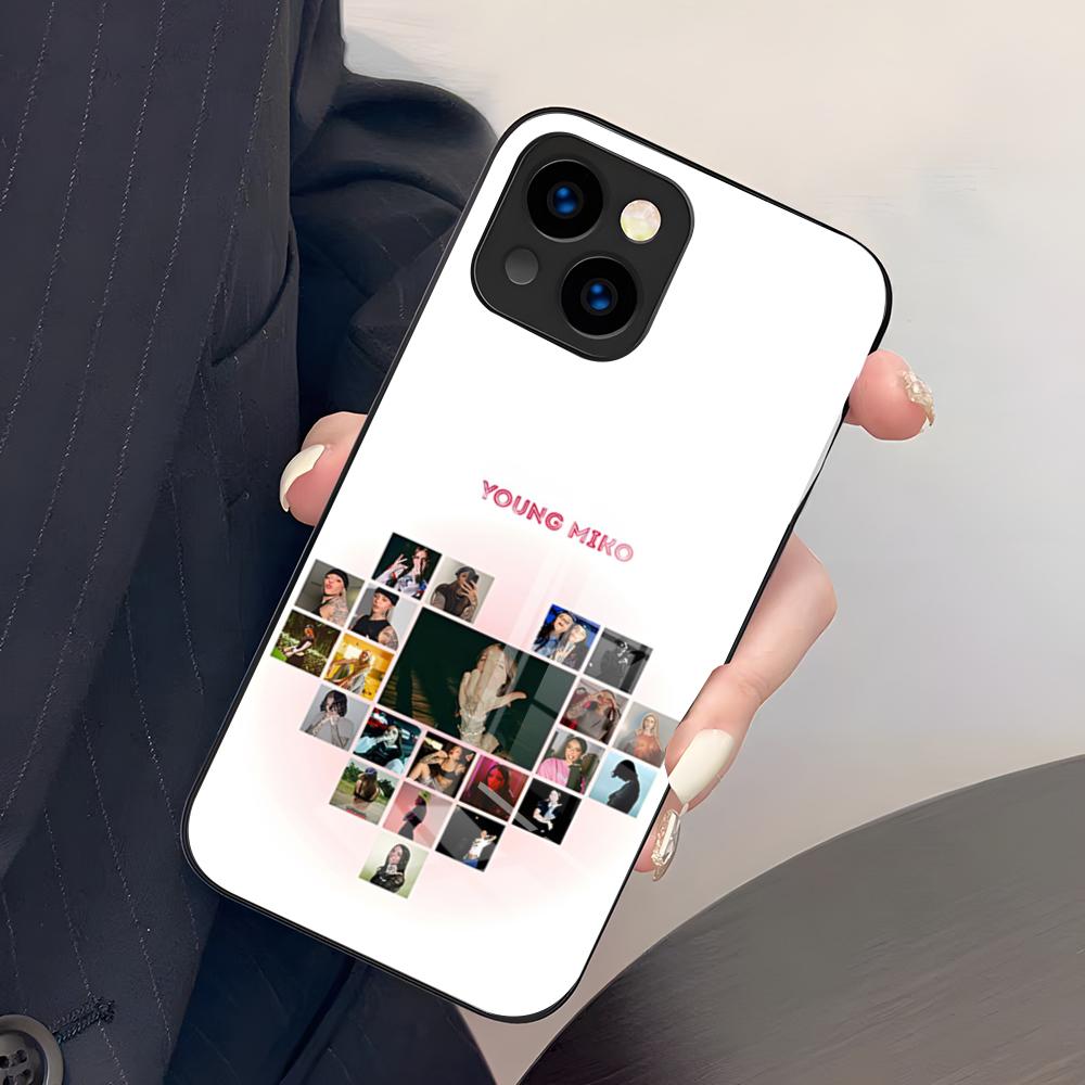 Singer Y-Young Miko Phone Case For IPhone 17 Pro Max 15 Pro 16 14 Plus 12 13 Mini 11 Pro Shockproof Glass Cover