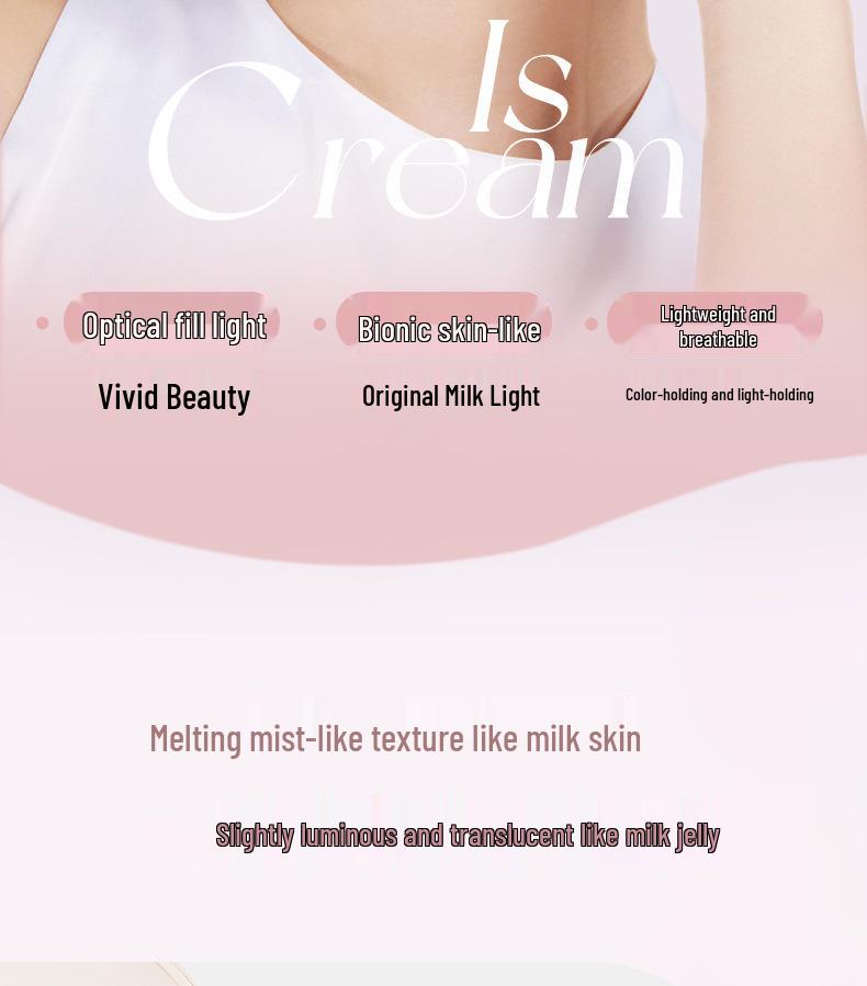 NOVO Milky Glow Long-lasting Cushion Foundation: Hydrating, Lightweight, Waterproof, Sweat-proof, Oil Control Concealer BB Cream