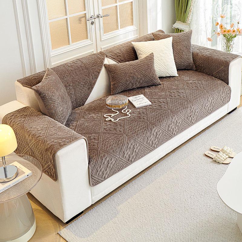 

Sofa Cushion Universal In All Seasons New Light Luxury High-End Non-Slip Seat Cushion Sofa Cover Cloth Towel 70*70cm