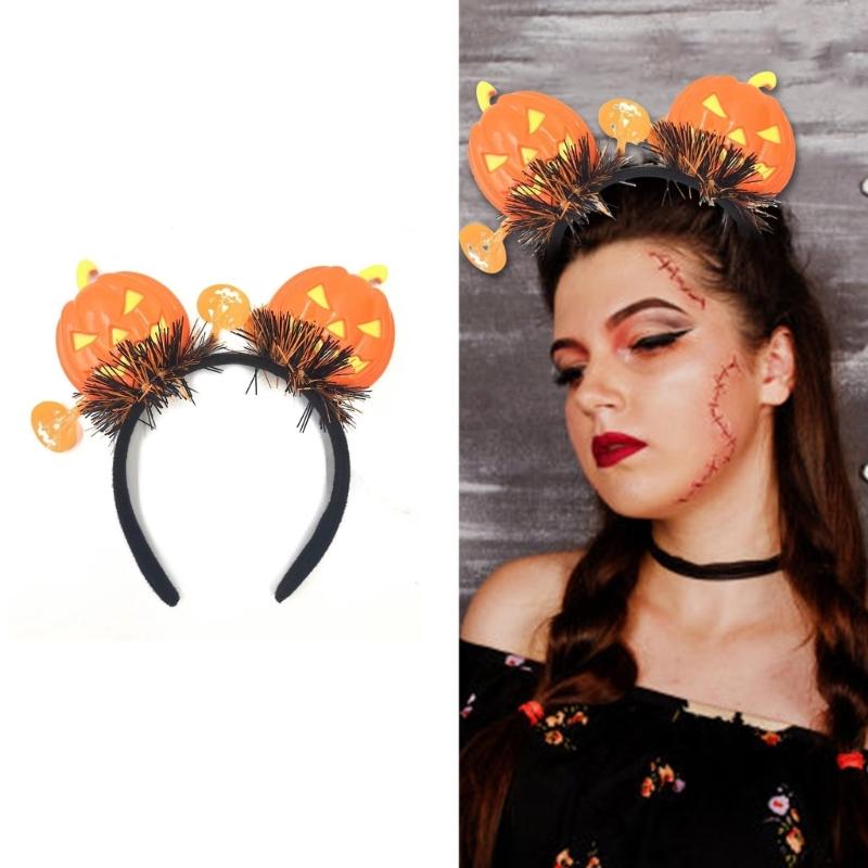 Decorative Hairband Adjustable Size Festives Hair Hoop Comfortable Halloween Headwears for Masquerades and Parties