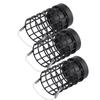 3 Stück Angelköderkörbe Hohl Edelstahl Futter Köder Falle Zubehör Schwarz 40g