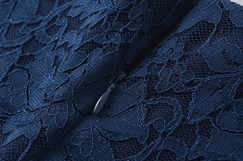 Syvent Lace Tight Mini 12F063 Women's All-Lace Office/Commuter Skirt, Skirt, Spring/Summer Skirt,