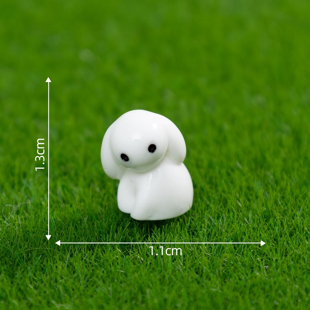 10/20/50/200PCS Mini Resin Bunnies Miniature Figures Easter decorations Ornament Micro Landscape Dollhouse Decoration Diy Crafts