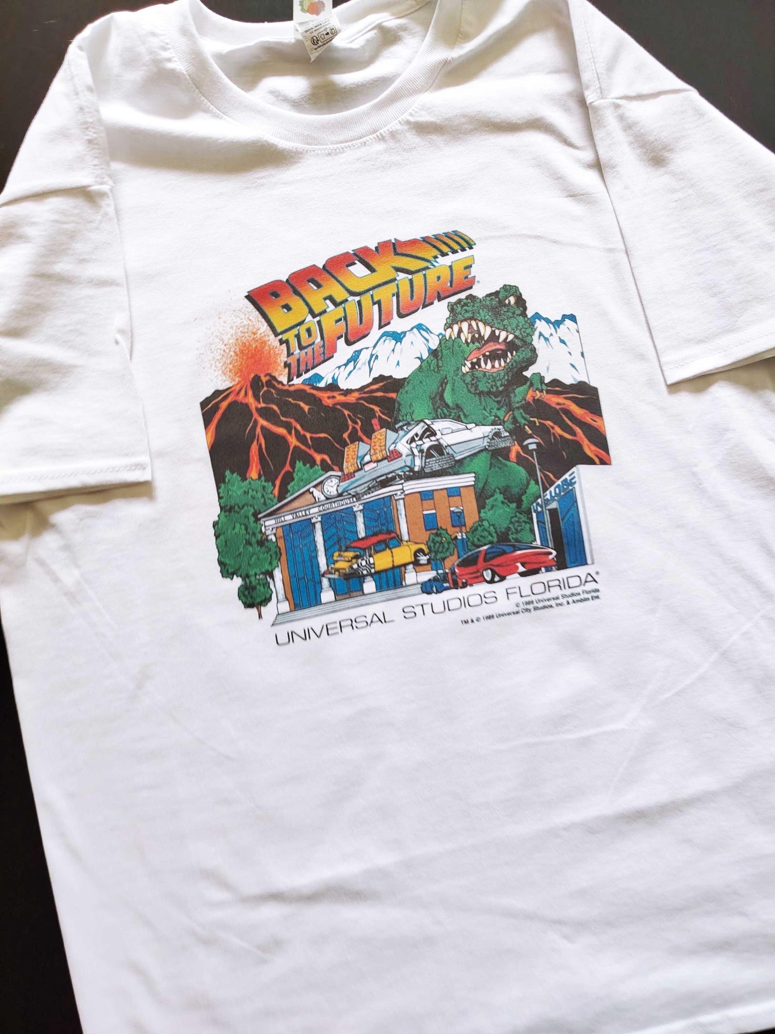 Back To The Future part II T shirt Universal Studios Florida Movie cult 90 s Film Cinema Back to the Future hoverboard t rex delorean S