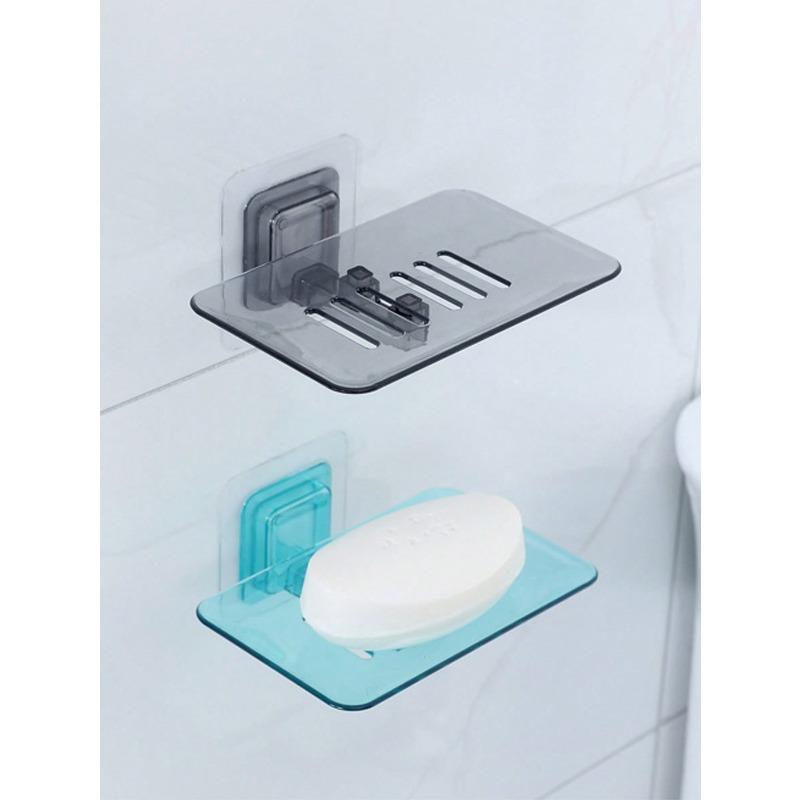 Soap Dish, Waterproof Soap Holder, Hole-Free Soap Tray, No-Drilling Soap Holder