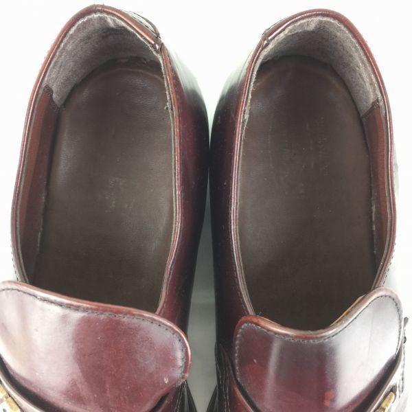 1970er Vintage ANSI Z41.1-1967/75 Stahlkappe Schlupfschuhe Weinrot Größe 7.5E 25.5(GEBRAUCHT)