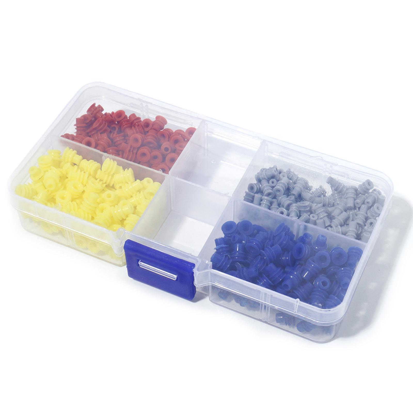 

Набор из 400 резиновых втулок, заглушек для отверстий в перегородке, ассортимент резиновых втулок, комплексный для защиты кабелей и проводов