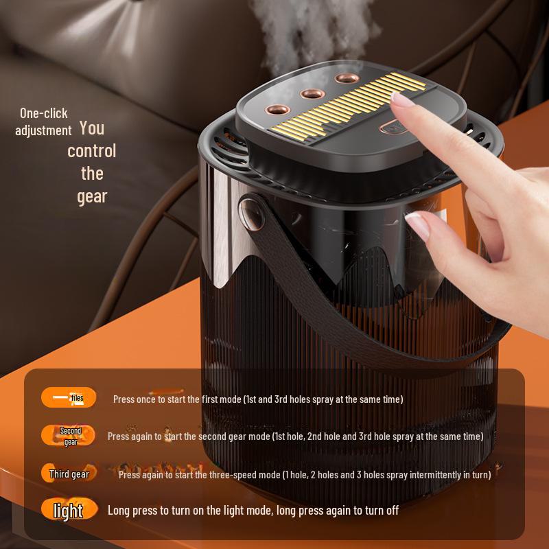 Large Capacity USB Aromatherapy Humidifier with LED Light for Bedroom & Desktop