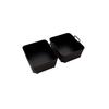 Silicone Air Fryer Liners Set of 2 Nonstick Dual Handle Reusable Baking Trays for Air Fryer Oven Microwave Dishwasher Safe Square Design