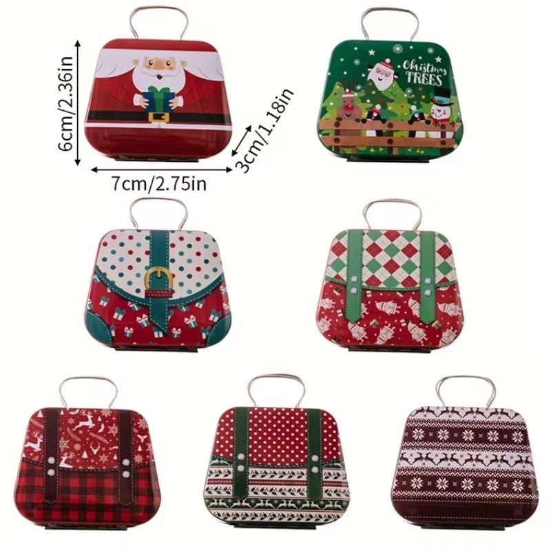 Christmas Decorations, Tin Tote Bags, Candy Boxes, Children'S Gift Boxes, Small Tin Boxes, Cookie Gift Boxes, Home Storage Boxes