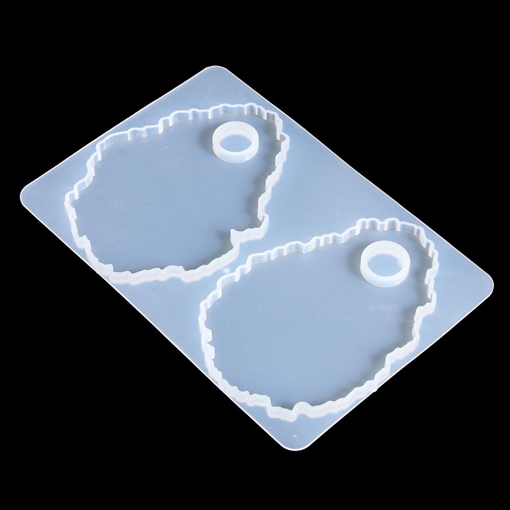 Irregular Epoxy Crystal Cosmetic Tool Casting Mold Makeup Palette Resin Molds Tray Silicone Mould
