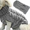 Dog Clothes Pet Costume Coat Apparel Sweater Autumn Winter Warm Knitwear