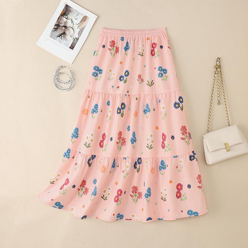 

ZANZEA Женские повседневные свободные юбки с эластичным поясом и цветочным принтом 5XL