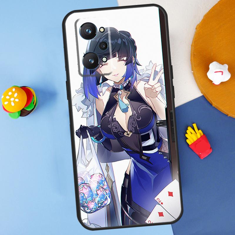 Yelan Genshin Impact For Realme GT Neo 5 3 2 C55 C35 C33 C31 C30 C25 C21Y C15 C11 Realme 8 9 10 11 Pro Plus Case