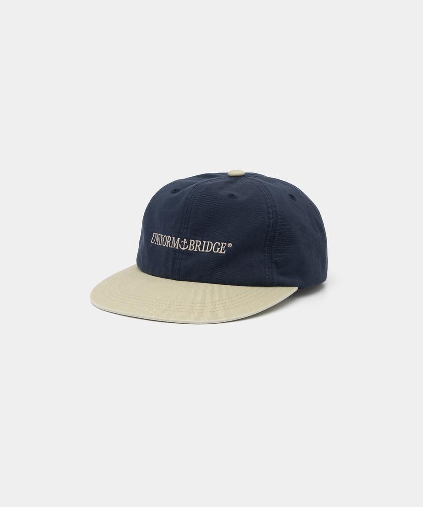 UNIFORM BRIDGE Colorblock Logo Ball Cap Blue