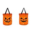 Halloween Ghost Face Tote Bag Christmas Pumpkin Candy Bag Children's Luminous Handheld Gift Bag Halloween Party Scene Decoration