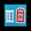 Cutter Mold, Door And Window Shape Cutting Dies, Carbon Steel Frame Template, for DIY Handmade Cards And Paper Art