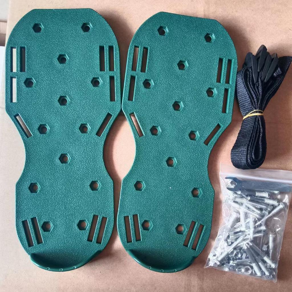 Gartenbelüftungsschuhe mit 4,5 cm Spikes - Selbstnivellierendes Rasenpflegegerät