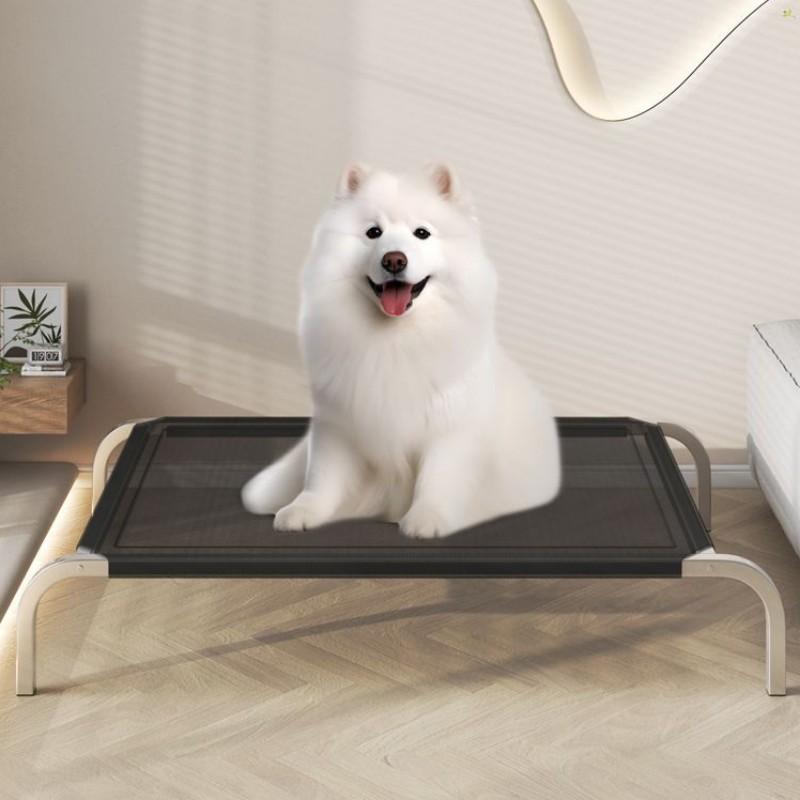 Dog Beds Breathable Dogs Bed Detachable Iron Frame Dog Beds for Large Dogs Camping Pet Camping House Washable Outdoor Pet Kennel