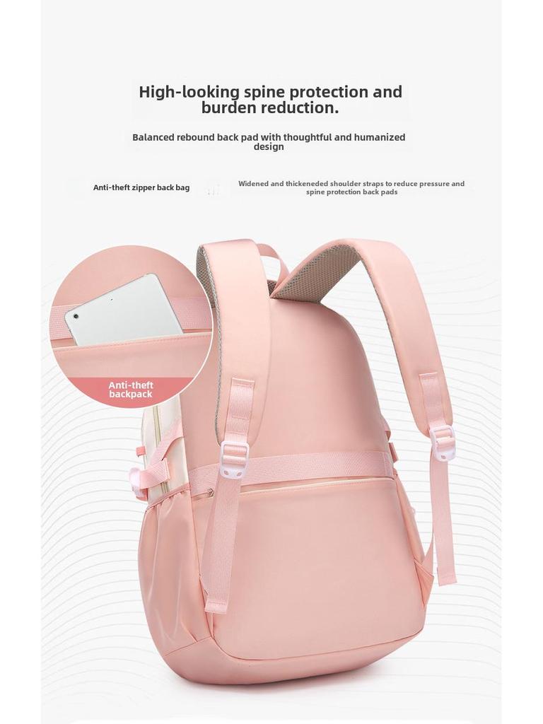 Trendy Large-Capacity Women's Backpack for Students - Ideal for Junior High School and Commuting