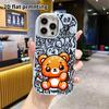Phone Case: 2D flat design suitable for iPhone 18 17 16 15 14 13 Pro protective case, couple style, glitter little bear, Christmas and Halloween gifts