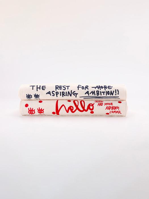 

MMCM.D Face Towel Red&Navy ONE