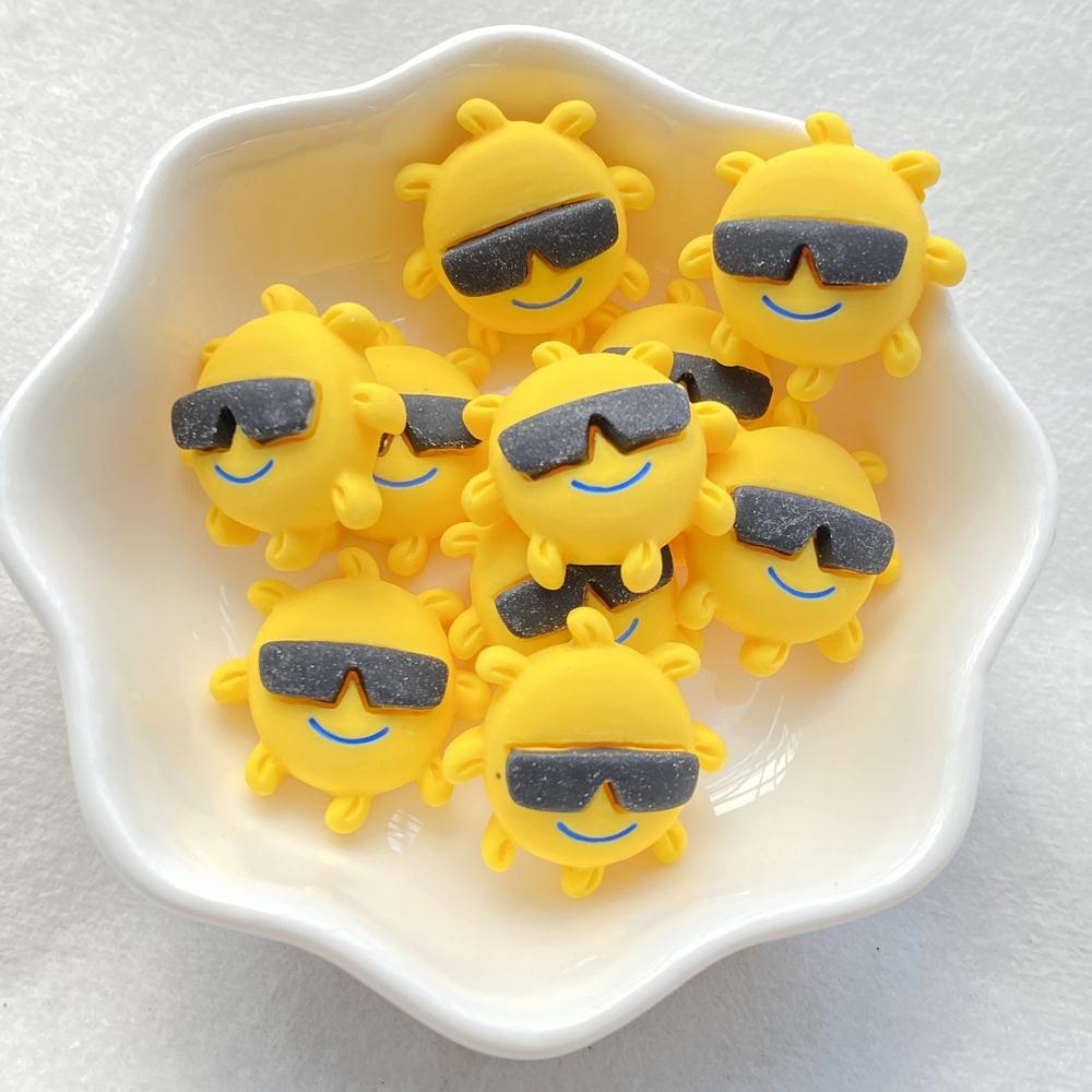 10Pcs New Cute Resin Cartoon Beach Coconut, Coconut Tree Series Flat Back Scrapbooking DIY Jewelry Craft Decoration Accessories