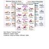 3Pcs Pilates Equipment Training Poster Set Full Body Core Strengthening Posture Workout Chart Home Gym Exercise Guide for Beginners