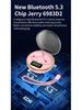 BY8 Bluetooth Sleep Earbuds - Non-In-Ear, Double Ear, Mini Invisible Design with Charging Case & Digital Display - Casual Stereo Sound.